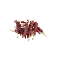 WANT Dog poch. Dry Duck Wrap Rawhide Stick 100g