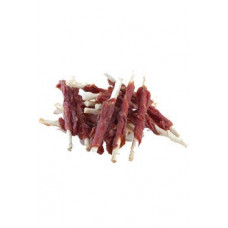 WANT Dog poch. Dry Duck Wrap Rawhide Stick 100g