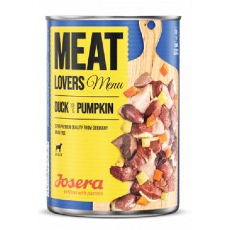 Josera Dog konz.Meat Lovers Menu Duck with Pumpk.400g