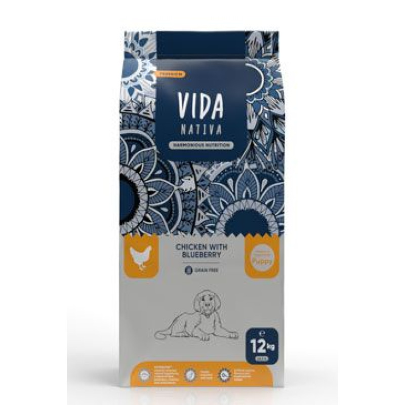 Kraftia VIDA NATIVA DOG Puppy M/L Chicken 12kg