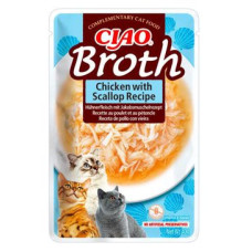 Churu Cat CIAO Broth Chicken with Scallop Recipe 40g