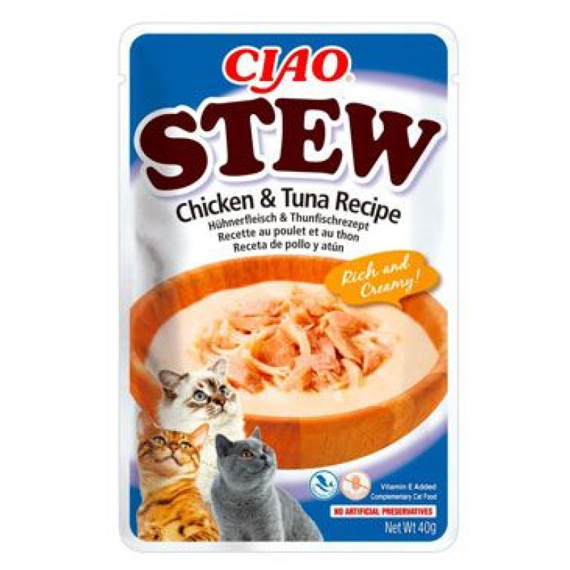 Churu Cat CIAO Stew Chicken&Tuna Recipe 40g