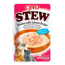 Churu Cat CIAO Stew Chicken with Salmon Recipe 40g