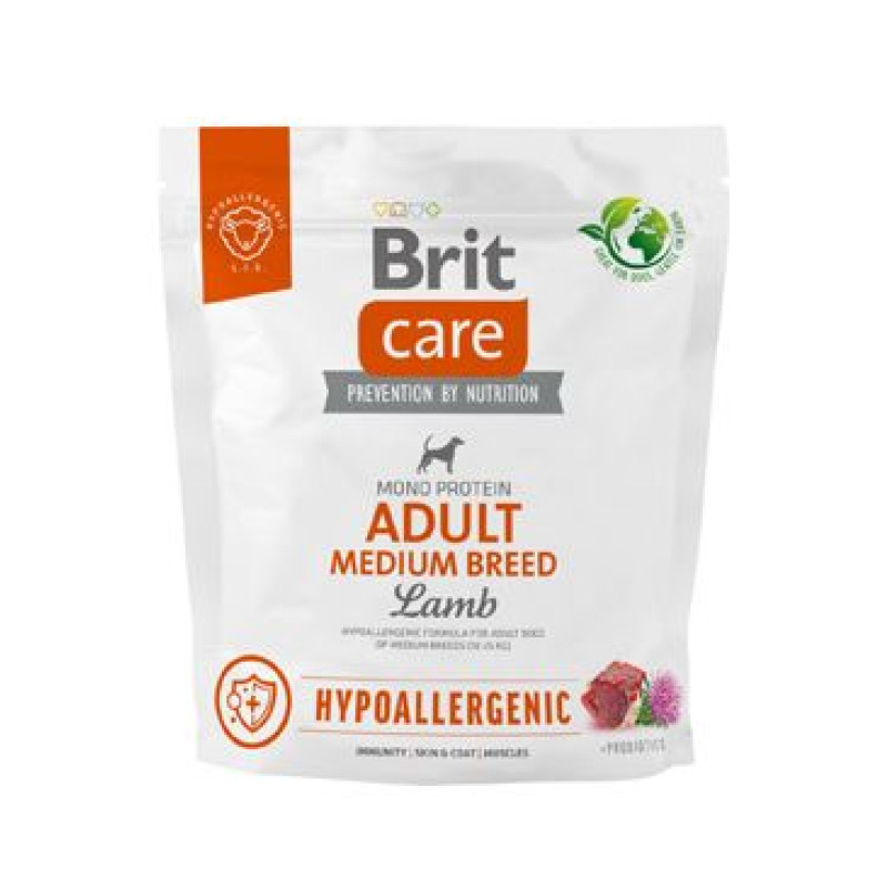 Brit Care Dog Hypoallergenic Adult Medium Breed 1kg