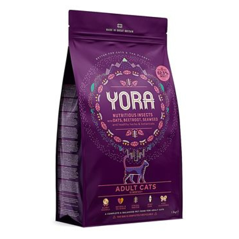 YORA Cat Adult granule z hmyzu pro kočky 1,5kg