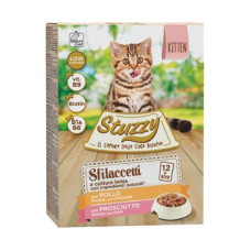 Stuzzy Cat kapsa Kitten kuře/šunka 12x85g