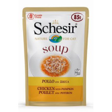 Schesir Cat kapsa Adult Soup kuře/dýně 85g