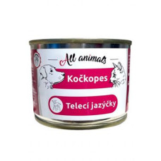 All Animals kočkopes Telecí jazýčky 200g