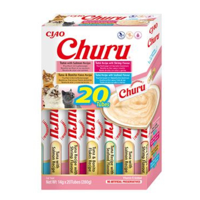 Churu Cat BOX Seafood Variety 20x14g