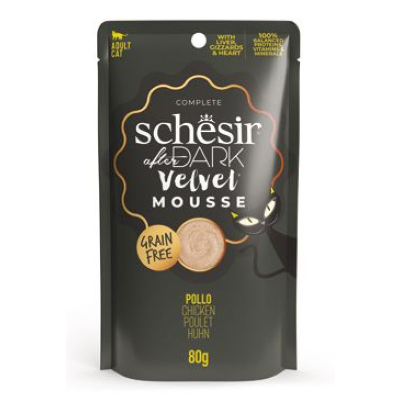 Schesir Cat kapsa After Dark Velvet Mousse kuře 80g