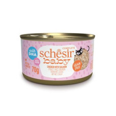 Schesir Cat konz. Kitten Wholefood kuře/losos 70g