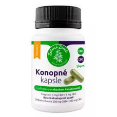 Konopné kapsle s obsahem CBD+CBG 60cps