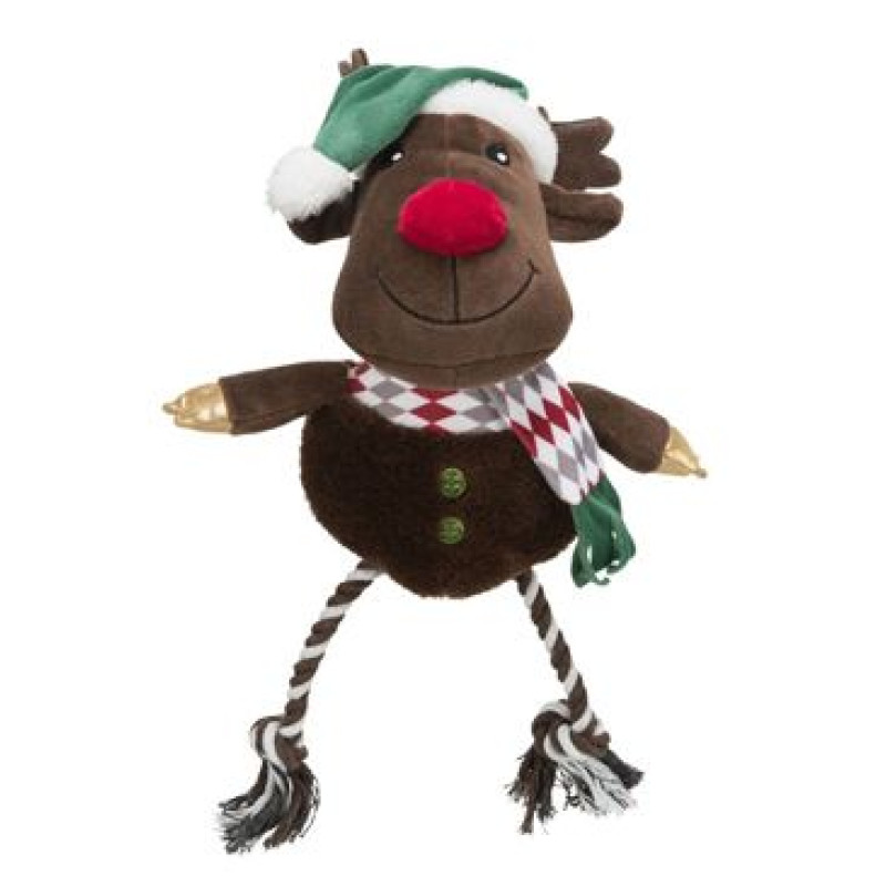 Vánoční hračka pes Xmas REINDEER plyš/bavlna 49cm TR