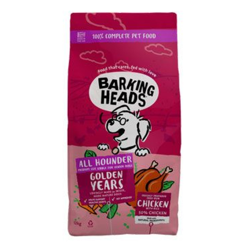 BARKING HEADS All Hounder Golden Years Chicken 12kg