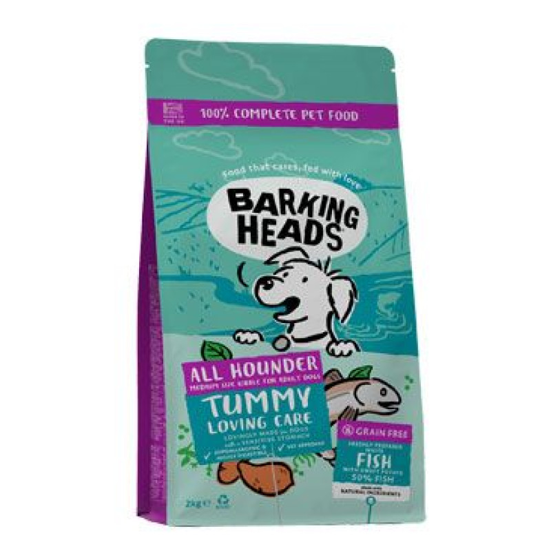 BARKING HEADS All Hounder Tummy Lovin' Care Fish 2kg