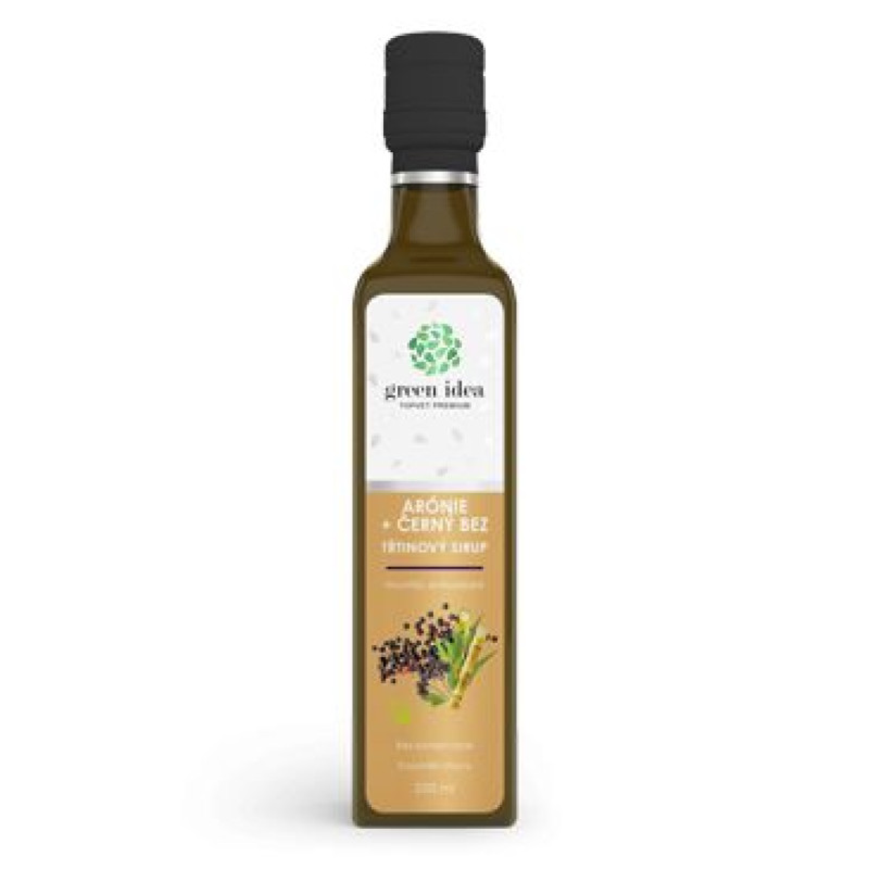Sirup Třtinový Arónie+černý bez TOPVET 250ml