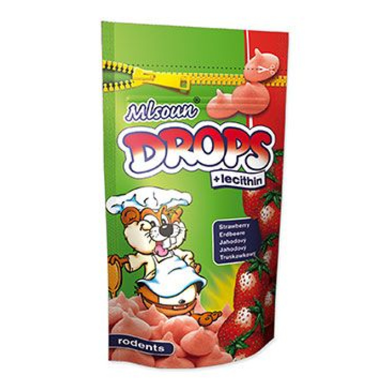 Pochoutka hlodavec Mlsoun jablečné dropsy 75g