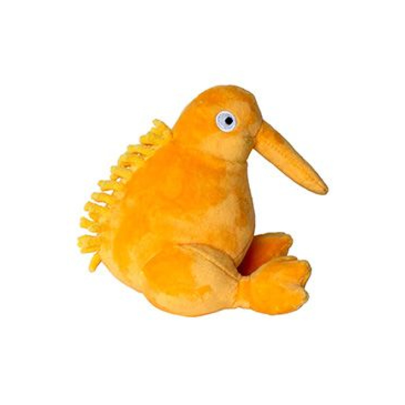 Hračka pes PLUSH plyš,pískací,oranžová 16cm Kiwi