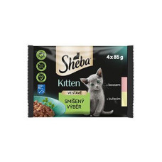 Sheba kapsa Junior Mix výběr 4x85g