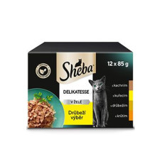 Sheba kapsa Drůbeží výběr v želé 12x85g