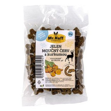 UGF pamlsek pro psy Mr. Haff moučný červ, jelen 80g