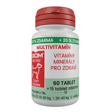 Giom S pes Multivitamín 60 tbl+25% zdarma