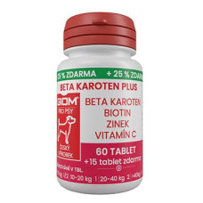 Giom S pes Beta-karoten plus 60 tbl+25% zdarma