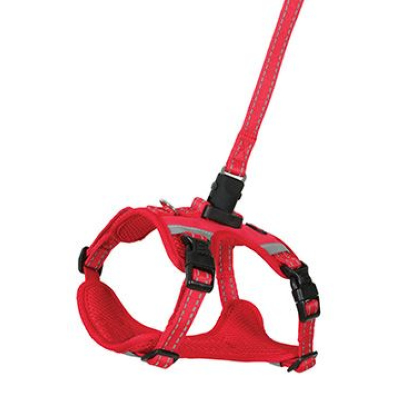 Postroj pes s vodítkem 2m CLIP&GO červená XL Zolux