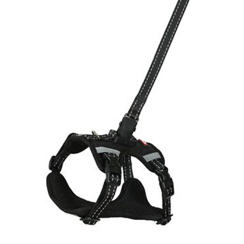 Postroj pes s vodítkem 2m CLIP&GO černá XL Zolux