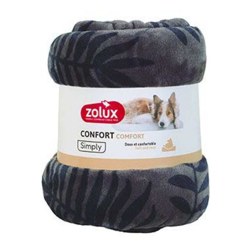 Pelech deka COCOON 200x150cm antracit se vzorem Zolux