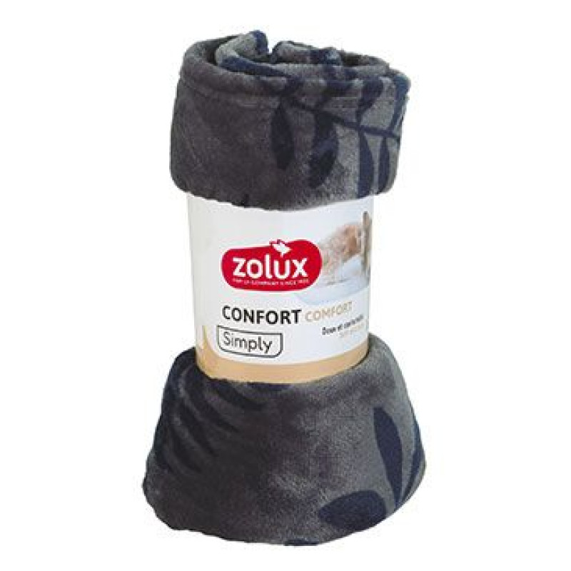 Pelech deka COCOON 100x75cm antracit se vzorem Zolux