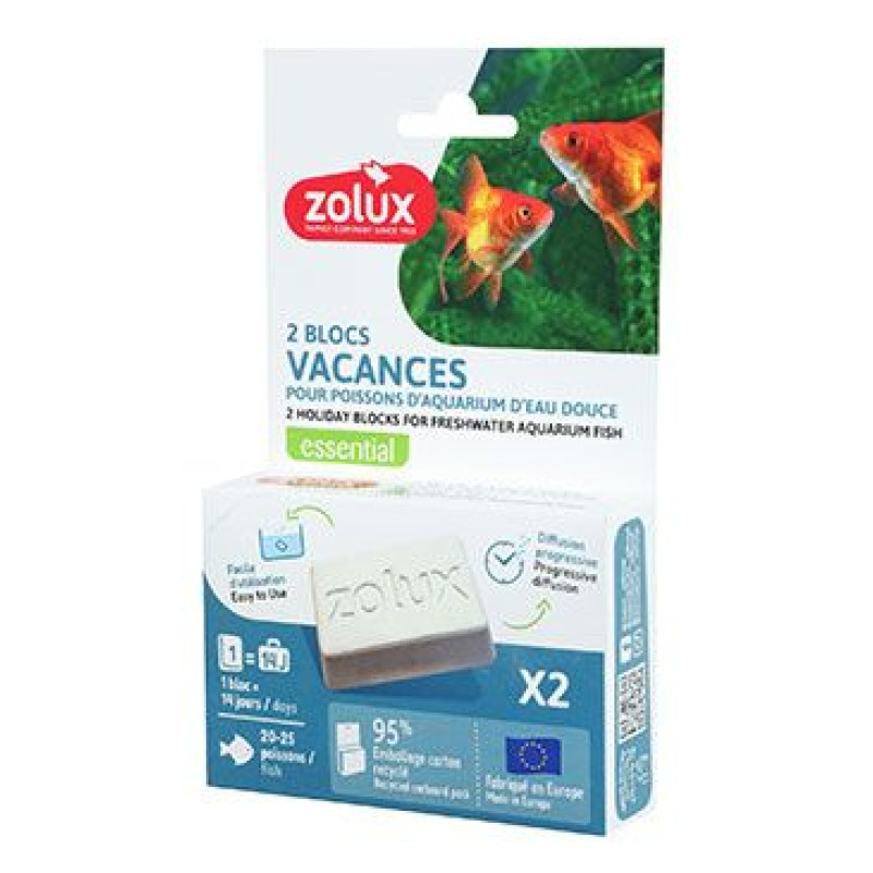 Blok krmný HOLIDAY pro akv.ryby 2x40g Zolux