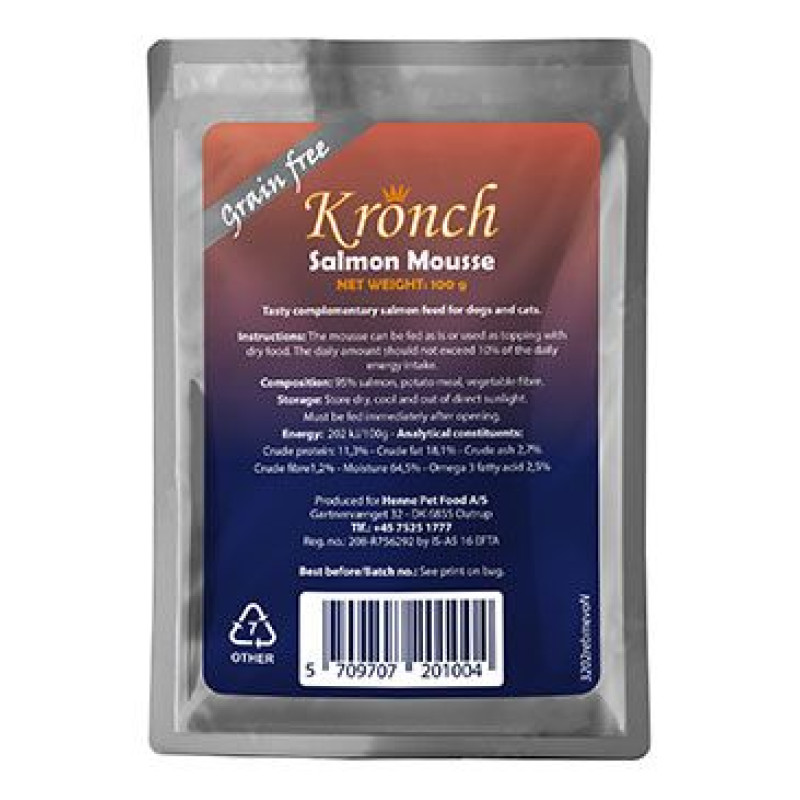 KRONCH pochoutka LakseMoisse pro psy a kočky 100g