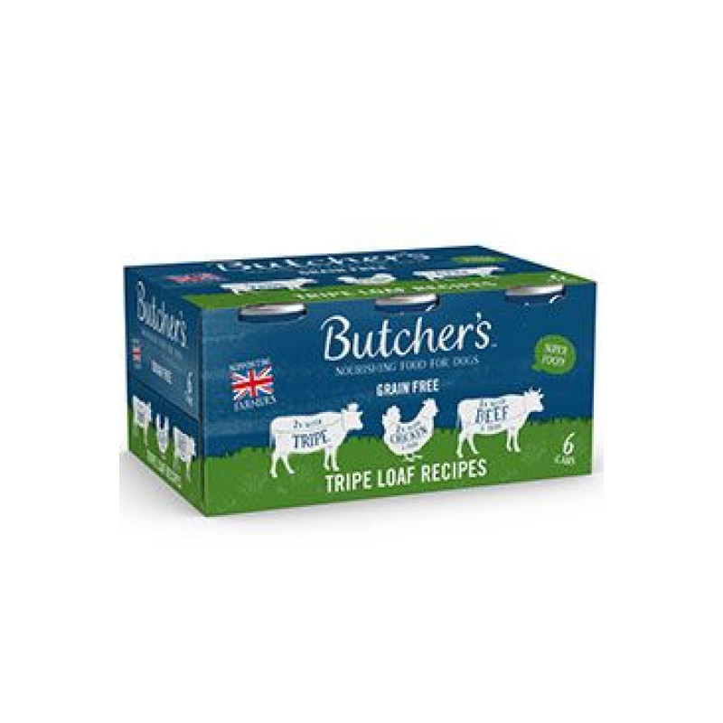 Butcher's Dog Original dršťky/kuře/hovězí konz. 6x400g