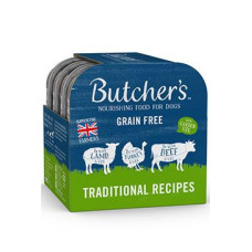Butcher's Dog Original hovězí/krůt/jehn vanička 4x150g