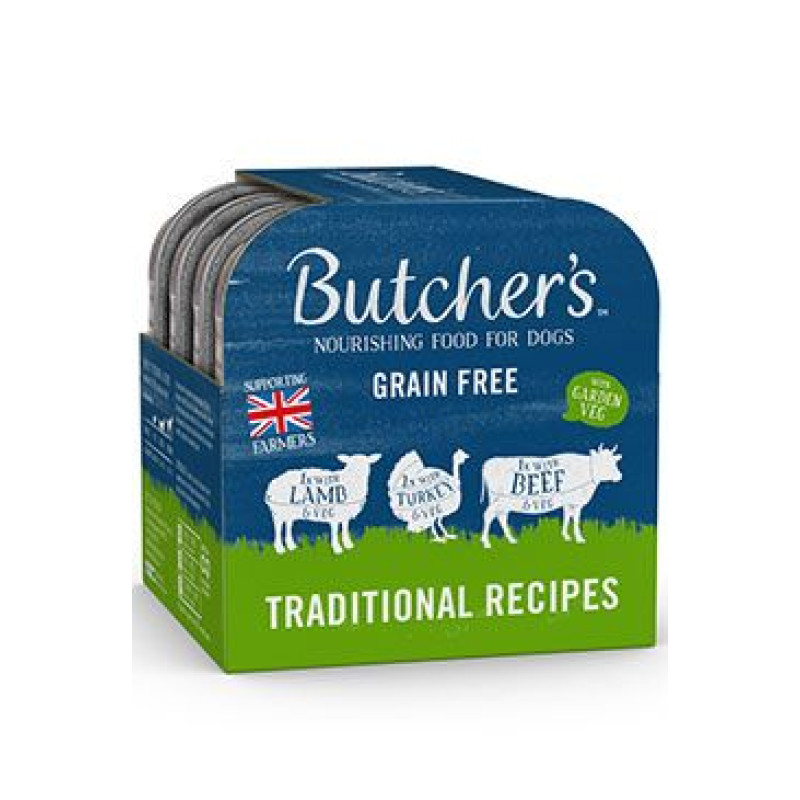 Butcher's Dog Original hovězí/krůt/jehn vanička 4x150g
