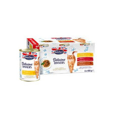 Butcher's Cat Delic.Dinners kuř/hov/zvěř. konz.6x400g