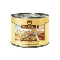 Wolfsblut Dog Puppy Wild Duck&Turkey konz. 200g