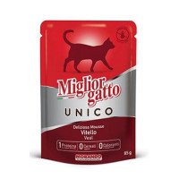 Miglior Cane Unico kapsička pro kočky telecí 85g
