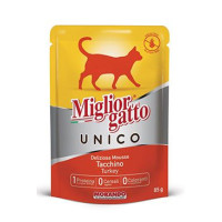Miglior Cane Unico kapsička pro kočky krůtí 85g