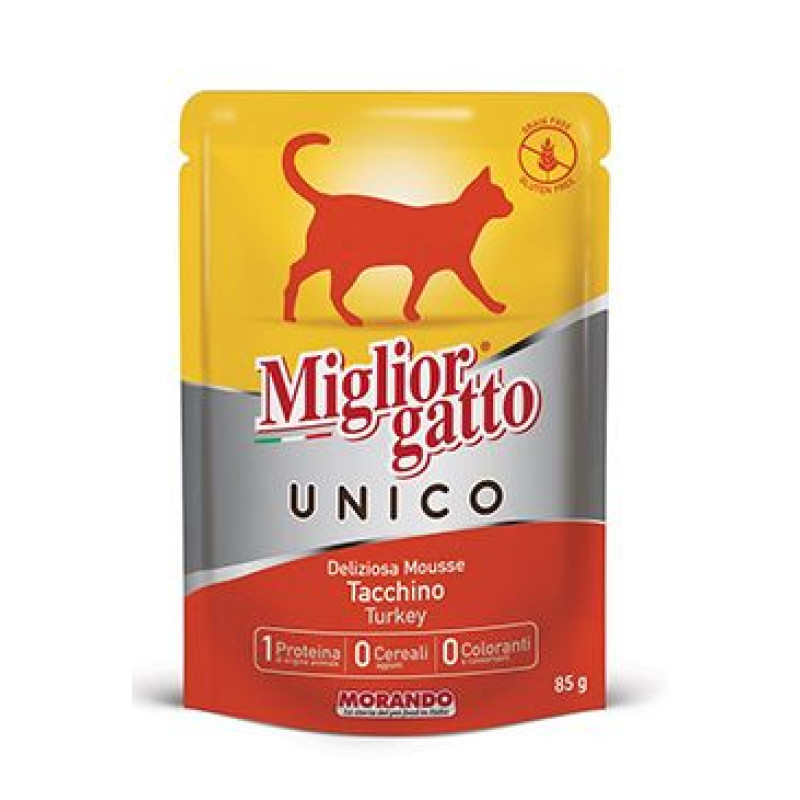 Miglior Cane Unico kapsička pro kočky krůtí 85g