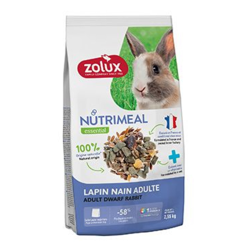 Krmivo pro králíky Adult NUTRIMEAL mix 2,55kg Zolux