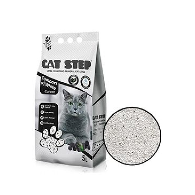 Podestýlka Cat Step Compact White Carbon 4,2kg/5l