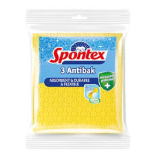 Utěrky houbové antibakteriální Spontex žluté 3ks
