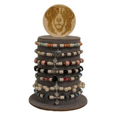 Obojek proti klíšťatům s EM® keramikou 10ks+stojánek