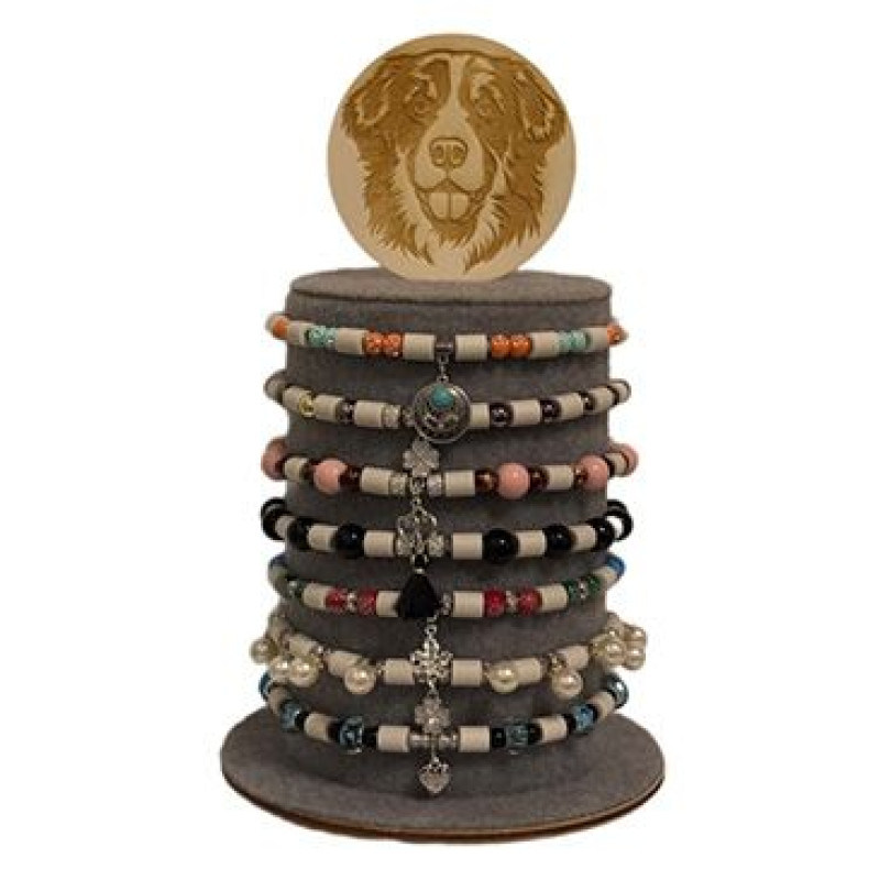 Obojek proti klíšťatům s EM® keramikou 10ks+stojánek