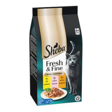 Sheba kapsa Fresh&Fine mix kuře,losos,krůta 6x50g