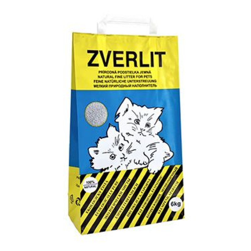 ZVERLIT modrý jemná Podestýlka kočka 6kg