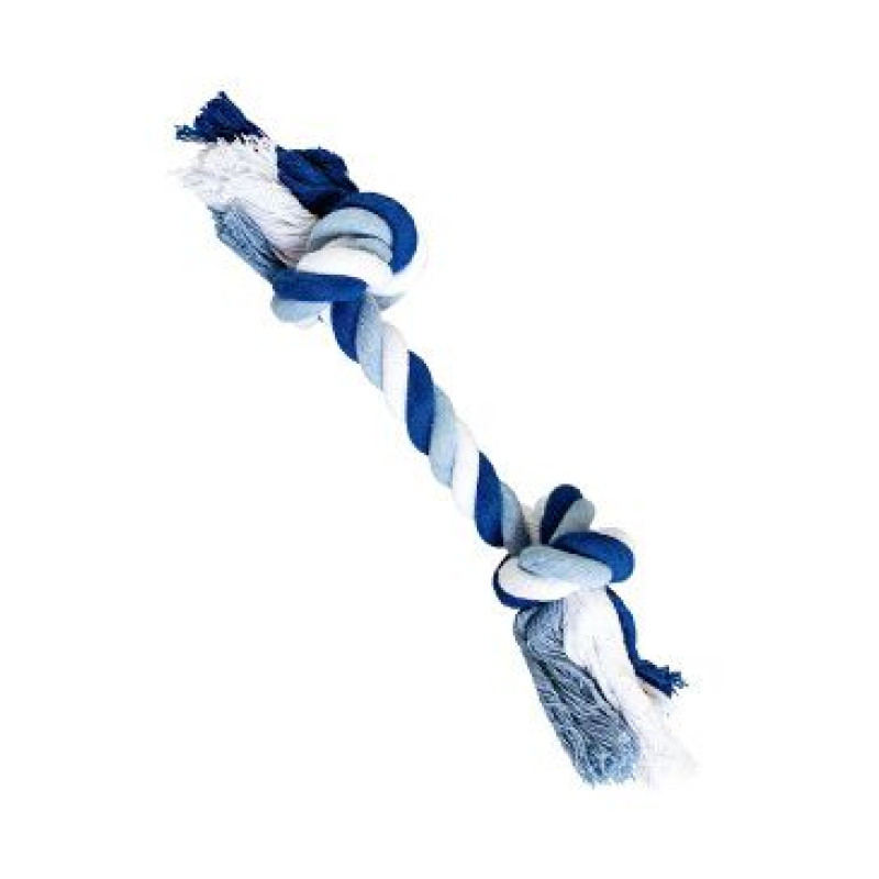 Hračka pes Uzel bavlněný 20cm/55g modrá,bílá HipHop1ks
