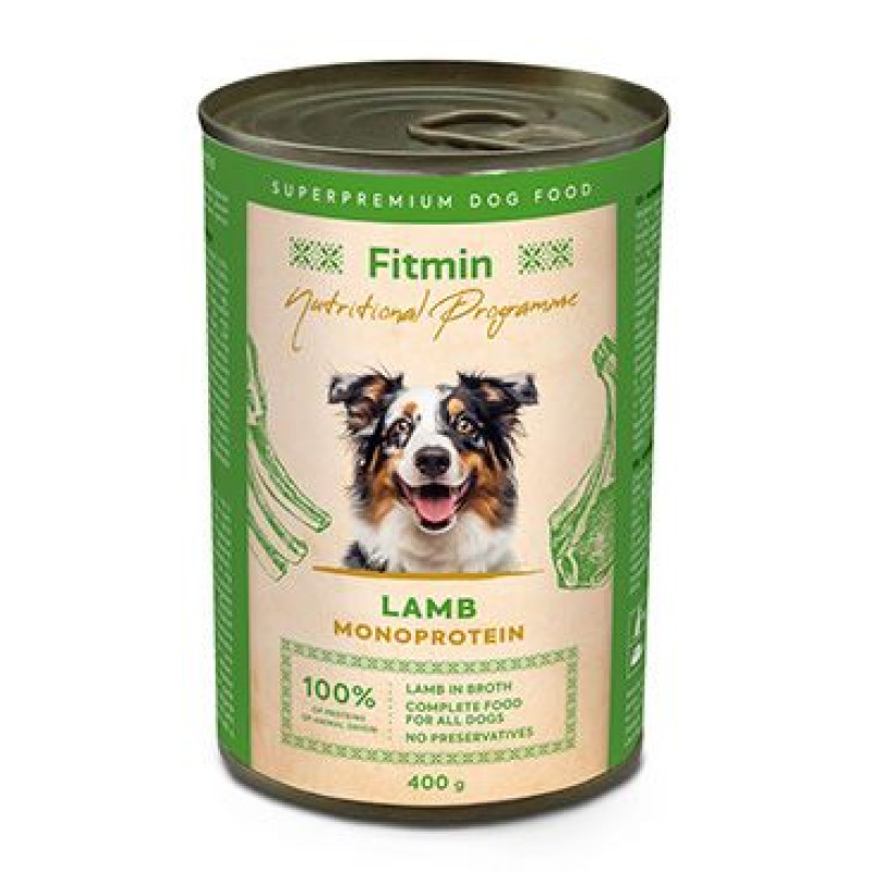Fitmin dog NP konz. jehněčí 400g